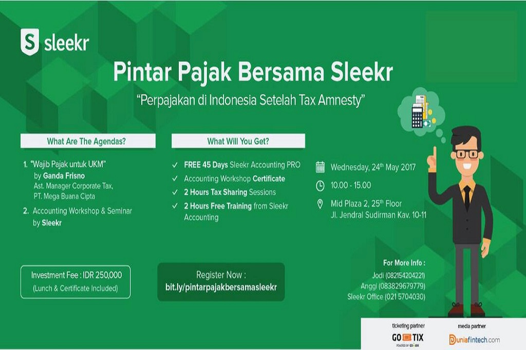 WORKSHOP PAJAK DAN AKUNTANSI SLEEKR ACCOUNTING