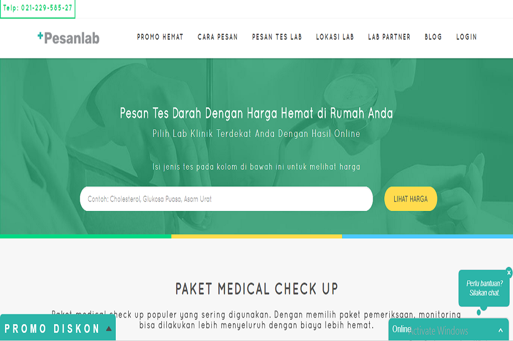 PEMERIKSAAN LABORATORIUM JADI MUDAH DENGAN PESANLAB