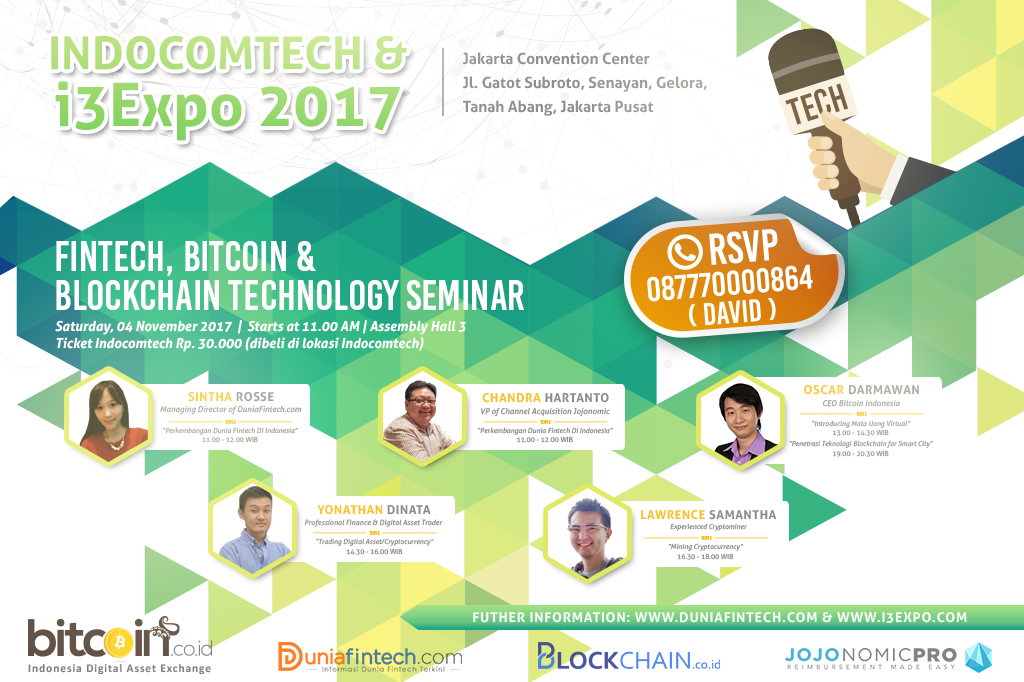 TANGGAL 4 NOPEMBER, SIAPKAN DIRI ANDA DI INDOCOMTECH & I3EXPO 2017