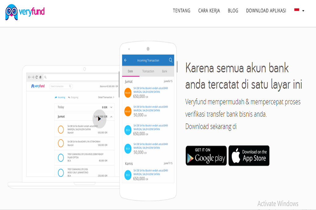 LACAK TRANSAKSI ONLINE ANDA DENGAN PAKAI VERYFUND