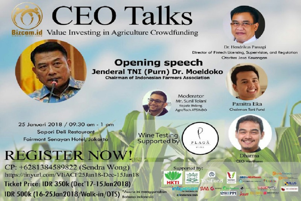 CEO TALKS EVENT - VALUE INVESTING IN AGRICULTURE CROWDFUNDING