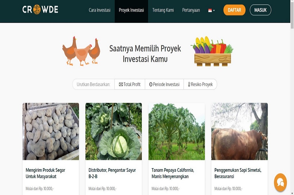 CROWDE HADIR UNTUK ATASI MASALAH PENDANAAN BAGI PETANI