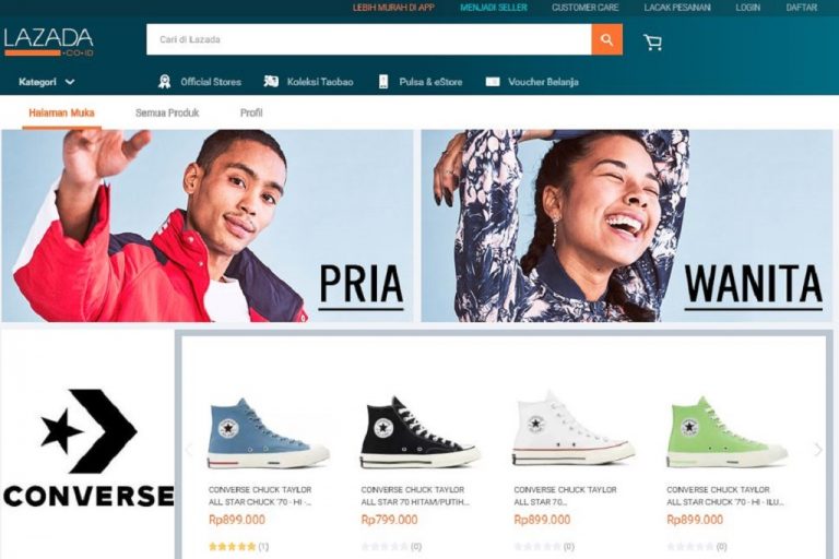 Converse Pilih Lazada Untuk Buka Official Toko Online Pertama Di Indonesia