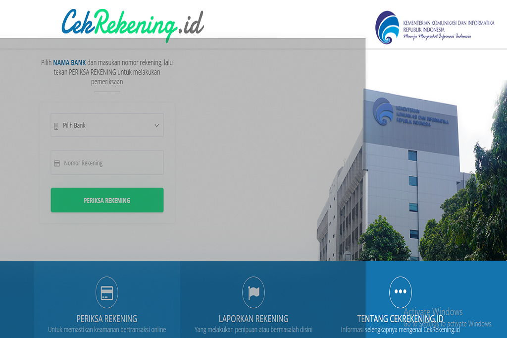 situs cekrekening.id