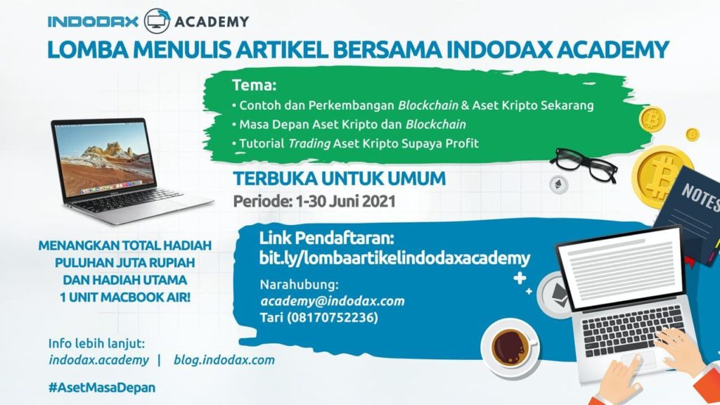 Indodax Academy Gelar Lomba Menulis dengan Hadiah Puluhan Juta Rupiah