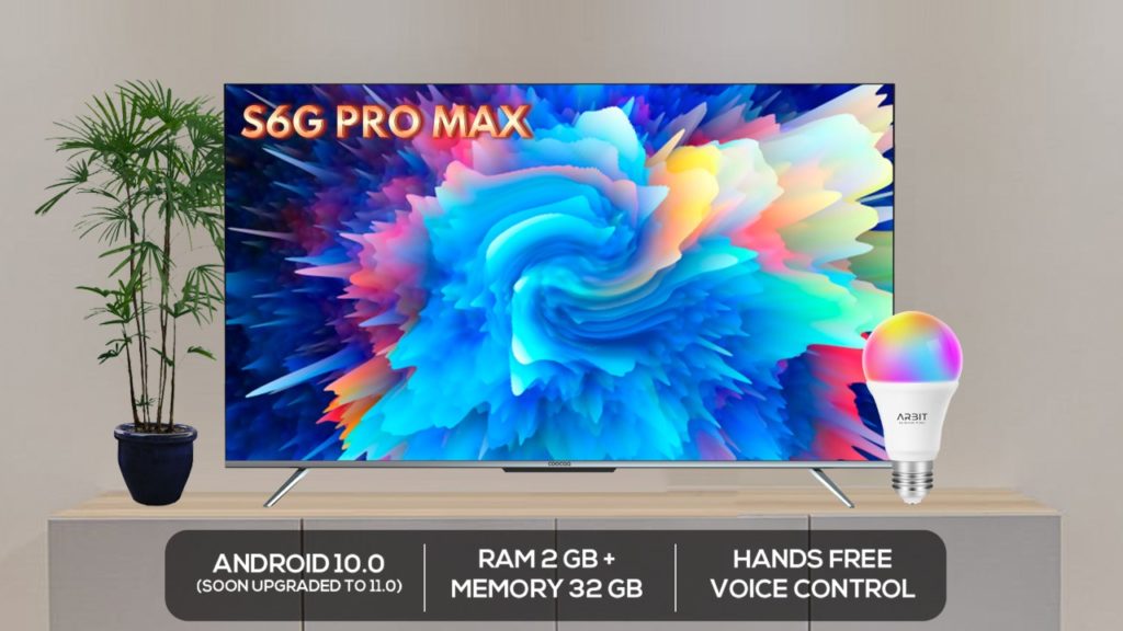 COOCAA Luncurkan Android TV S6G PRO Max