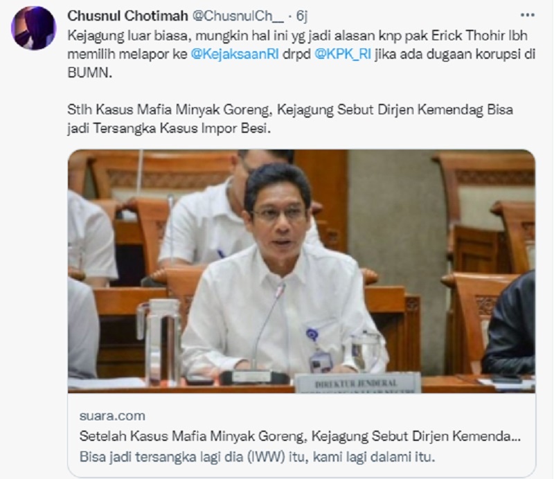 erick thohir kejagung kpk