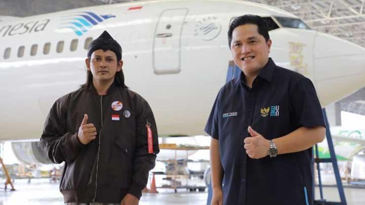 erick thohir tiket pesawat