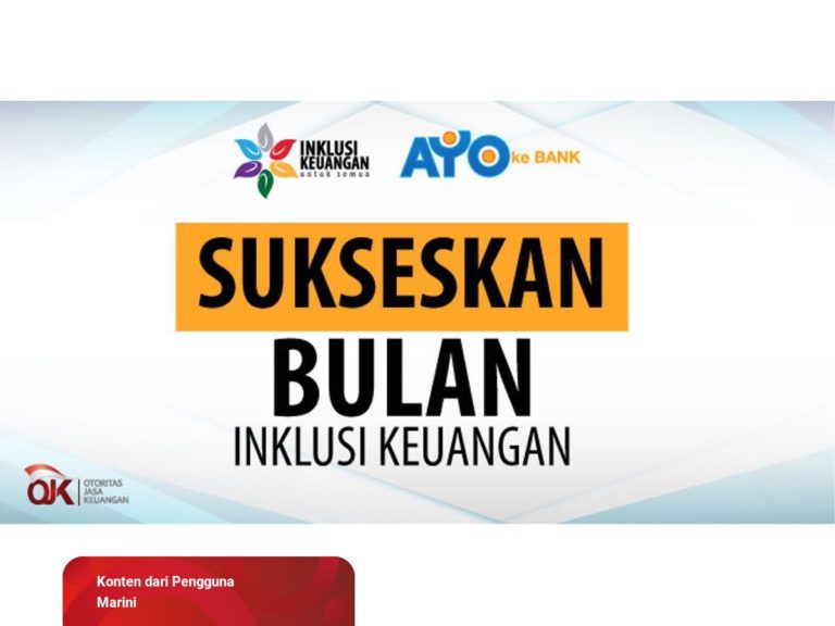 Tingkat Inklusi Keuangan 90 Persen, Target OJK Tahun 2024