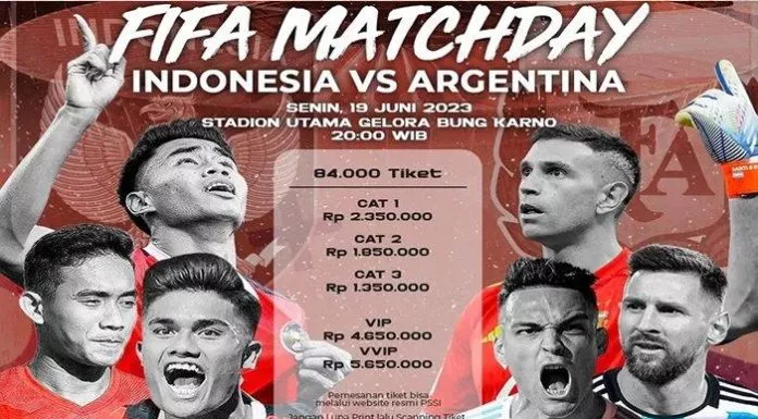 Cara Beli Tiket Indonesia vs Argentina via BRI