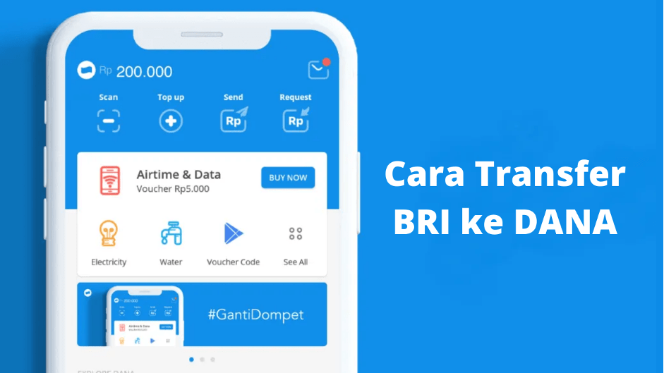 Transfer dari Bank BRI ke DANA