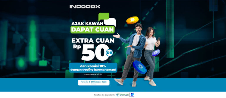 Promo Referral Spesial dari INDODAX, Ajak Kawan Dapat Cuan!
