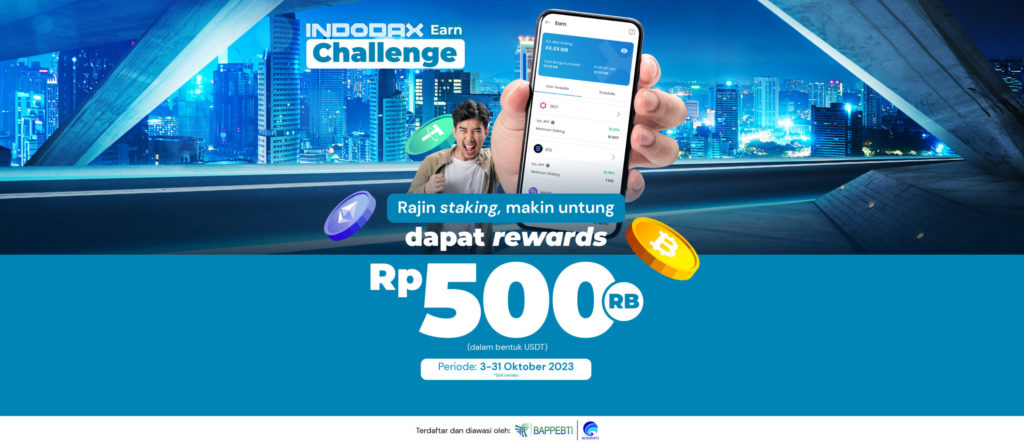 INDODAX Earn Challenge: Dapatkan Hadiah Menarik