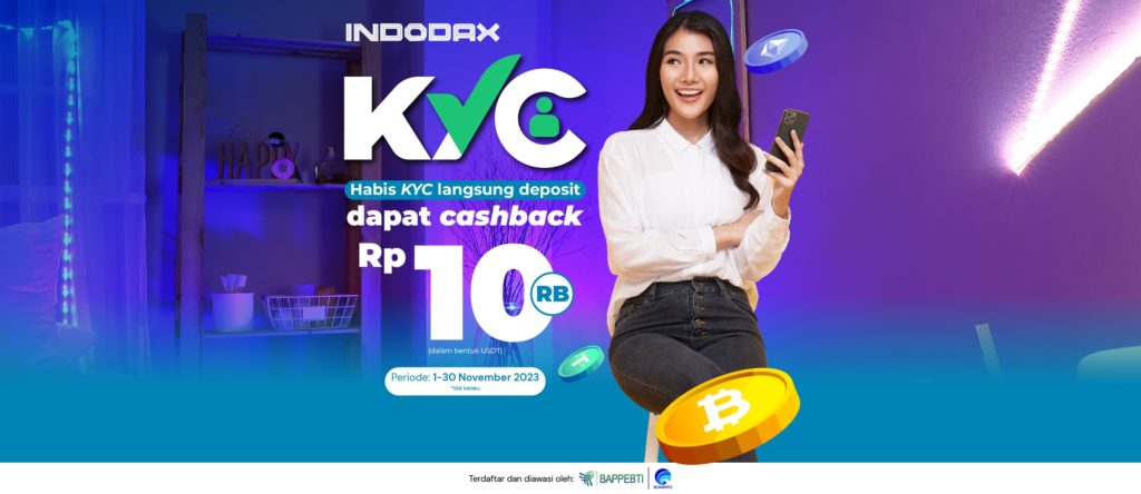 Verifikasi Akun Deposit INDODAX: Dapat Hadiah USDT Rp10.000