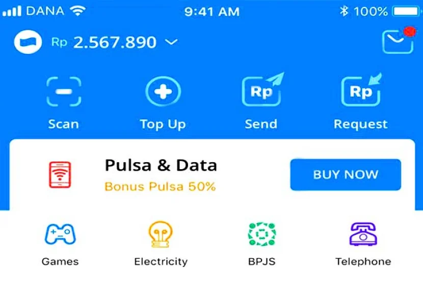 Cara Beli Pulsa di DANA Bayar Nanti