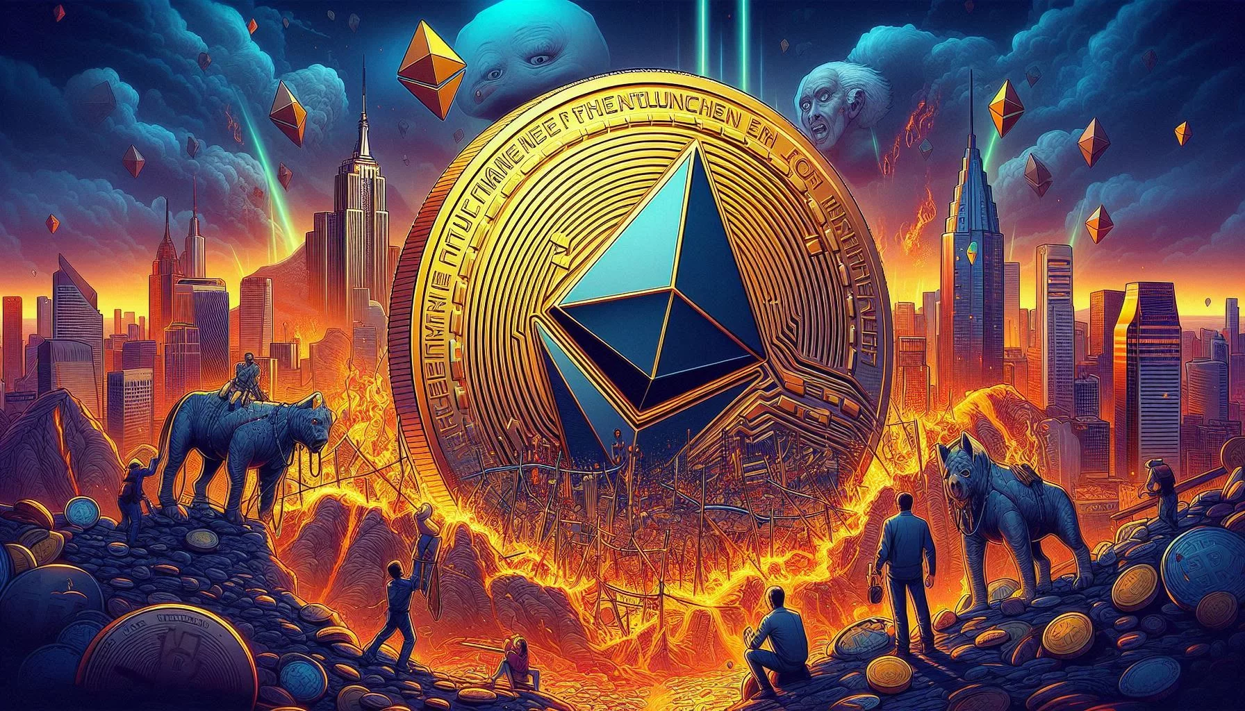 Ethereum (ETH) Merosot di Bawah Level Kunci Terhadap Bitcoin (BTC)