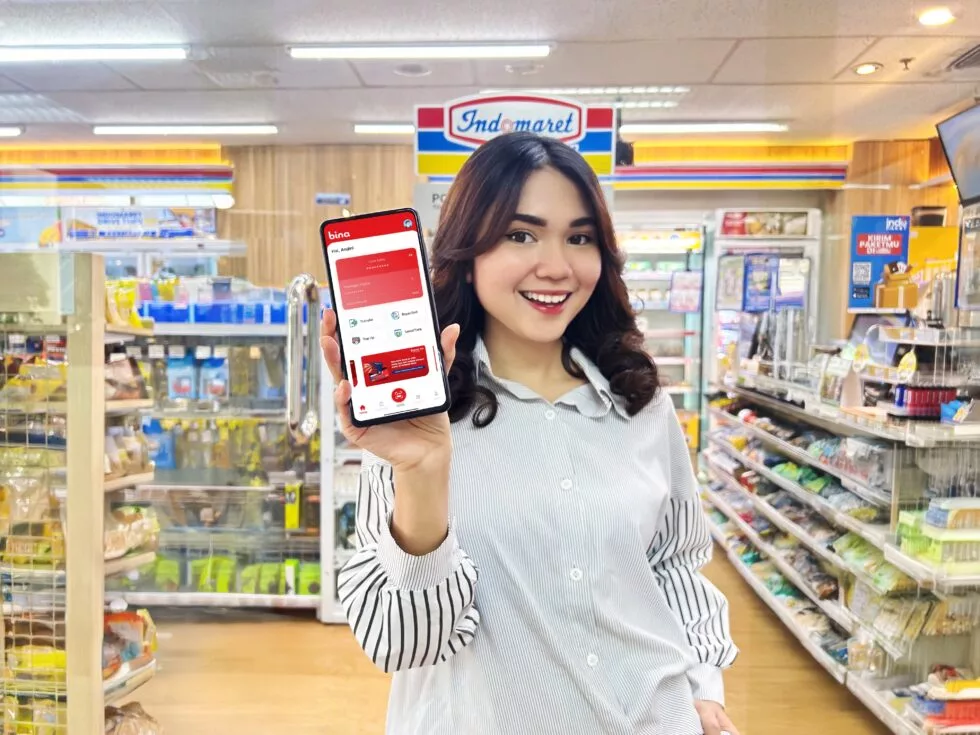 Gokil! Aplikasi Binadigital Permudah Setor-Tarik Uang, Bisa di 22.000 Gerai Indomaret dan Pakai HP Aja Lho!