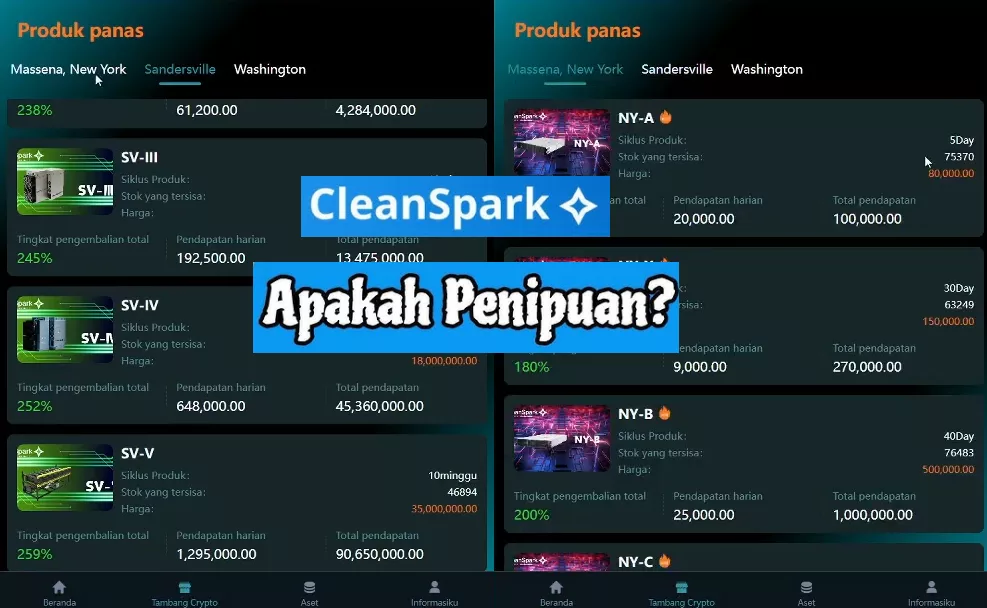 Waspada! Investasi Kripto di Aplikasi Cleanspark Berbahaya, Ini Buktinya!