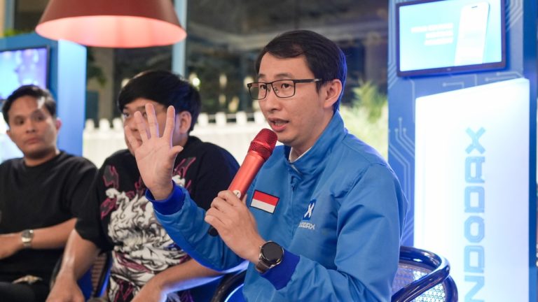 Co-Founder Indodax Oscar Darmawan saat memberikan pemaparan tentang Bitcoin Pizza Day 2025