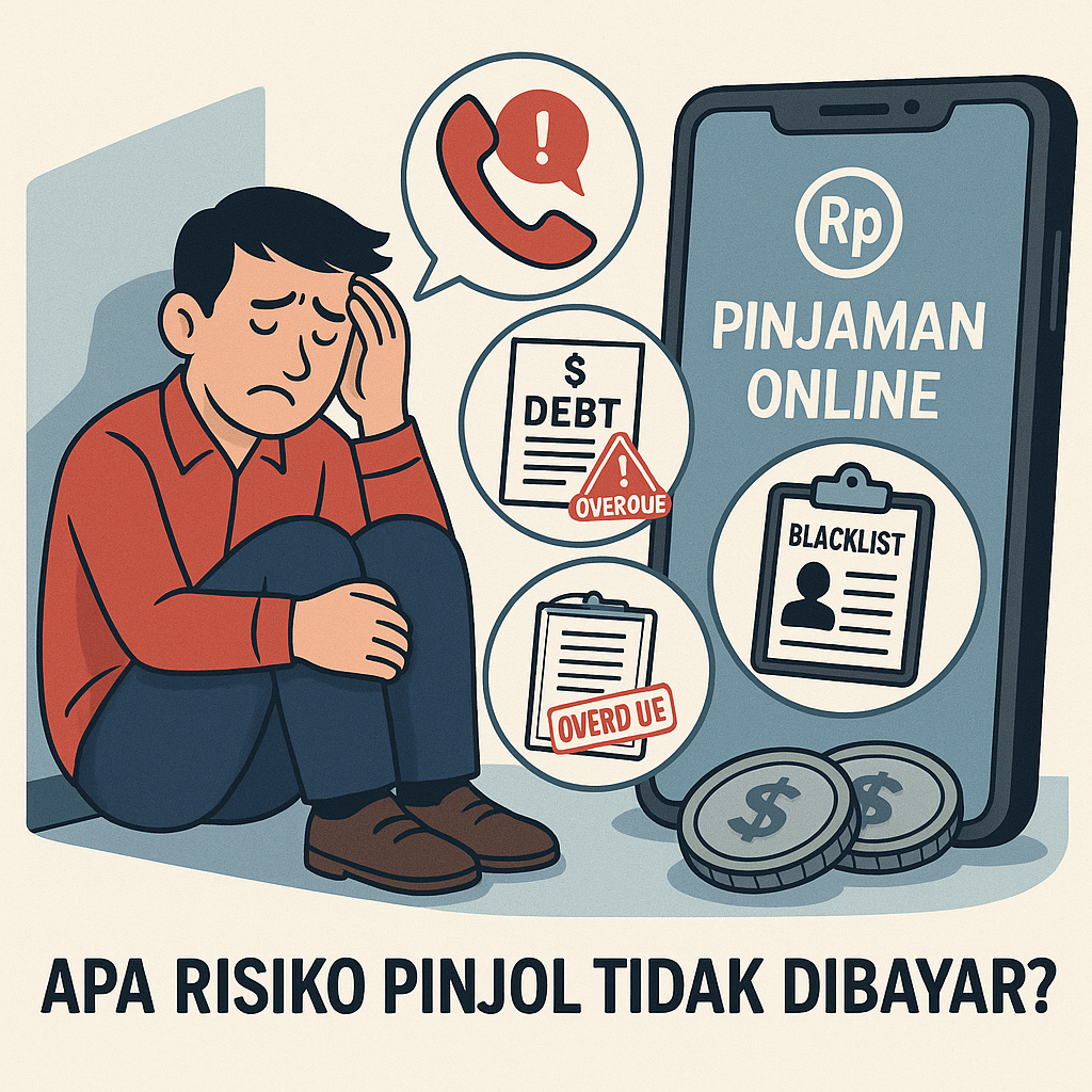 apa risiko pinjol tidak dibayar